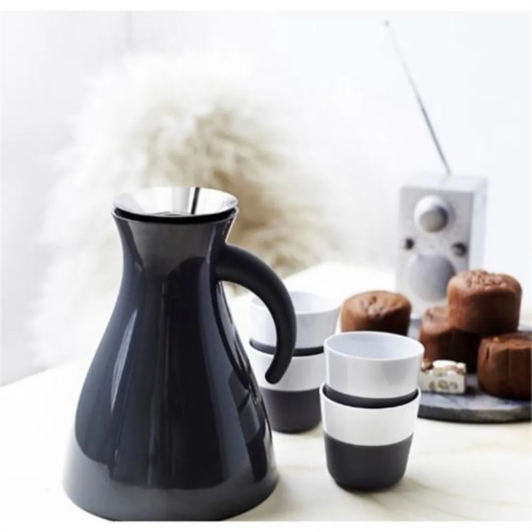 Eva Solo Latte Macchiato Bekers 360ml - 2 Stuks - Zwart