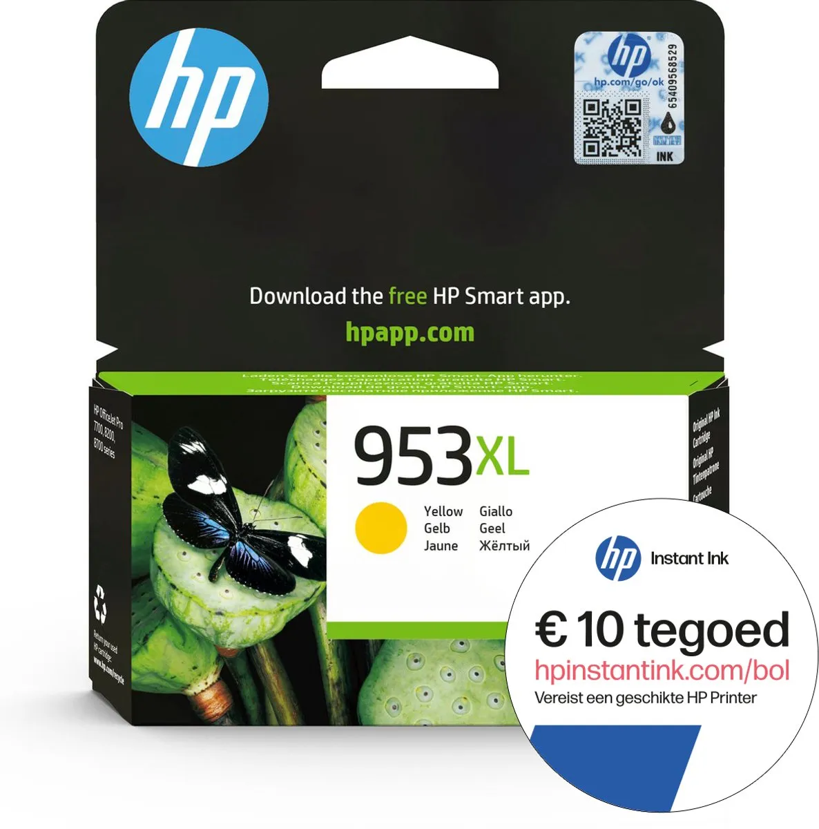 HP 953XL Geel Inktcartridge F6U18AE
