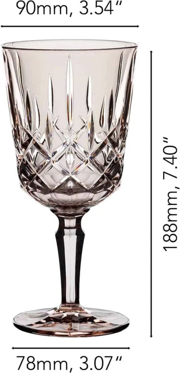 Nachtmann Noblesse Wijnglas 35,5 Cl Taupe - 2 Stuks