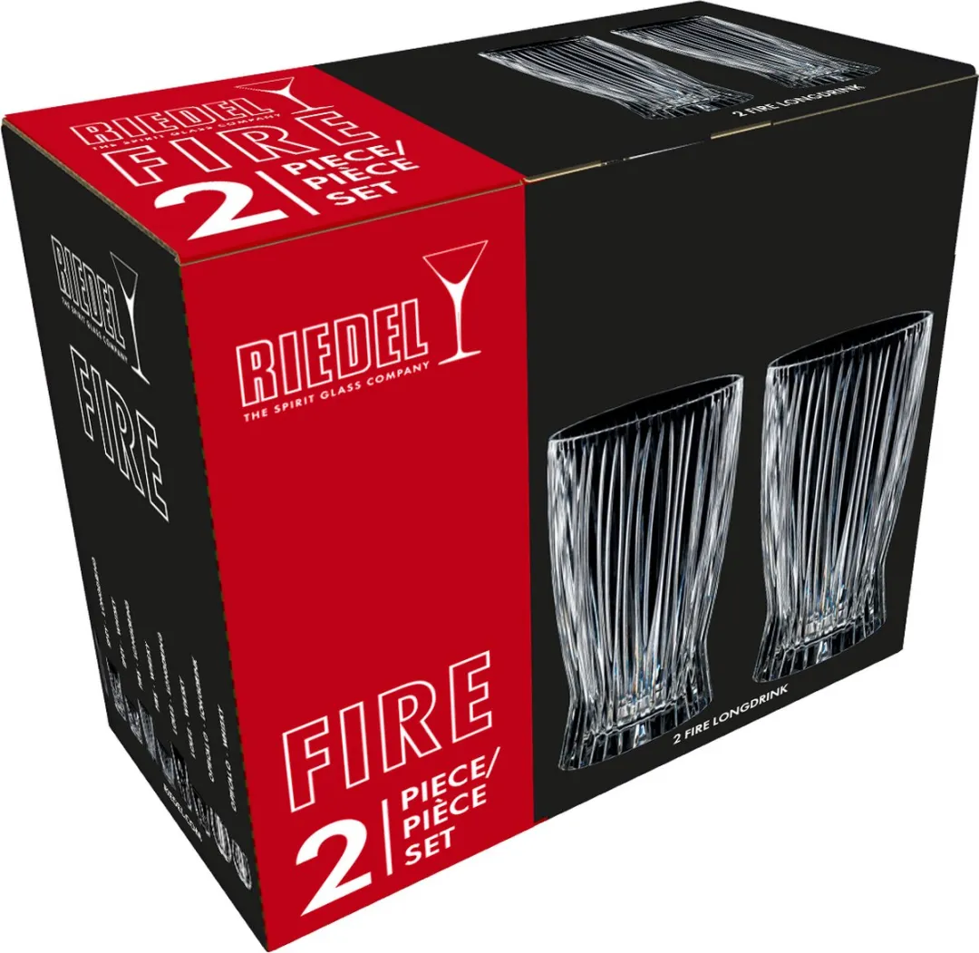 Riedel Fire Longdrinkglas - 2 Stuks - Transparant