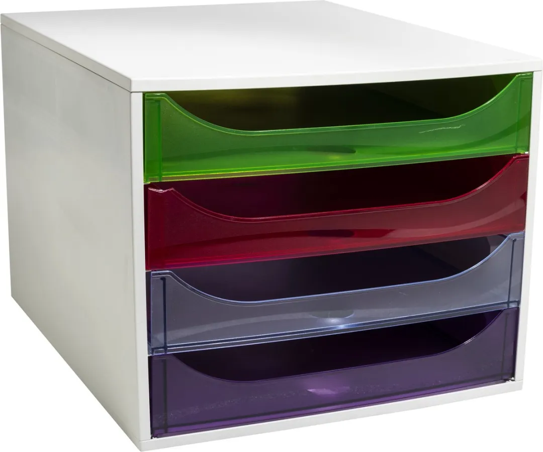 Exacompta ECOBOX Ladenblok 4 Laden - Harlekijn - 32 Stuks
