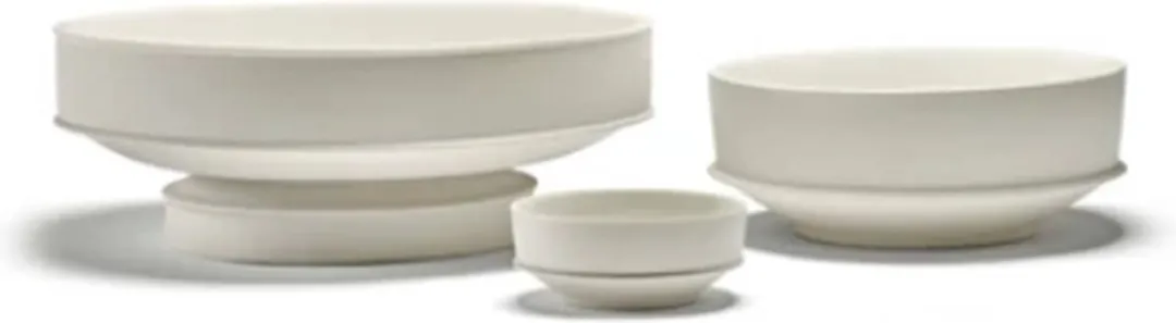Serax Kelly Wearstler Dune Schaal op Voet - 41cm - Alabaster