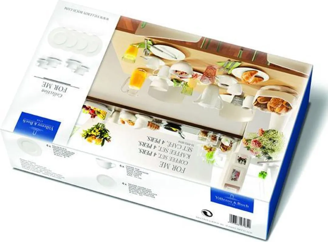Villeroy & Boch For Me Koffie Set 4 Personen - 12-delig Wit