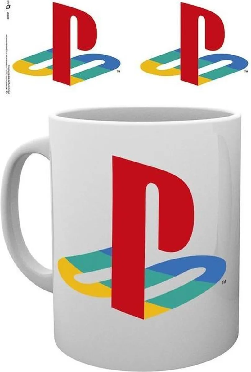 Sony PlayStation Logo Mok 325ml - Wit