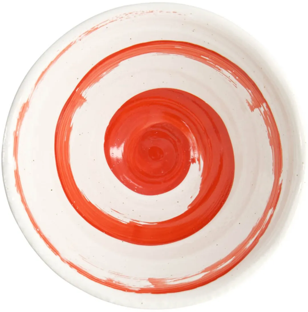 Tokyo Design Studio Ramenbowl Maru White - 650ml - Wit/Rood