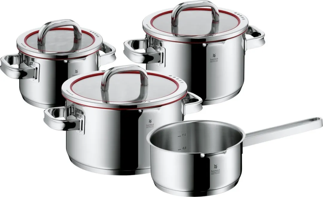 WMF Function 4 Pannenset 4-delig RVS - Zilver