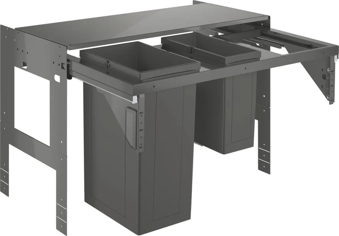 Grohe Inbouw Prullenbak 40L Antraciet