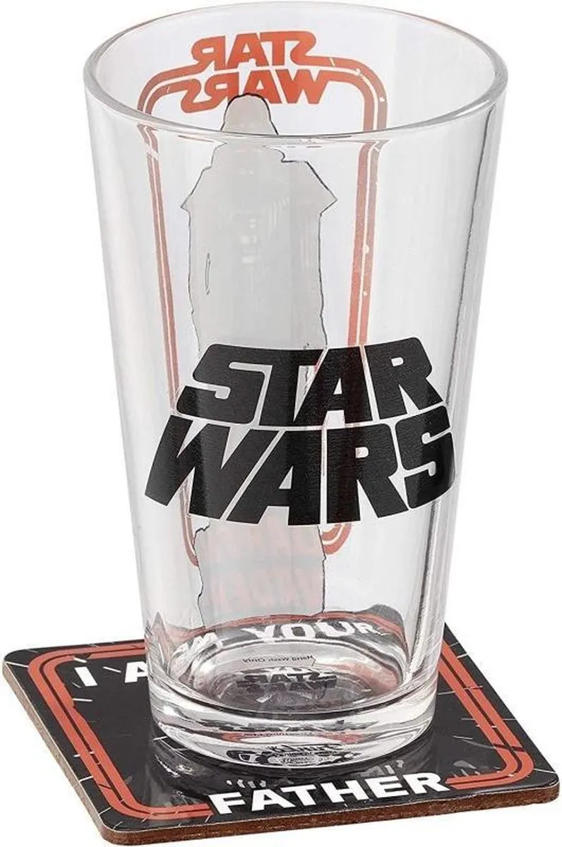 Star Wars Darth Vader Glas & Onderzetter - 0.33L Multi - afbeelding 2 van 2
