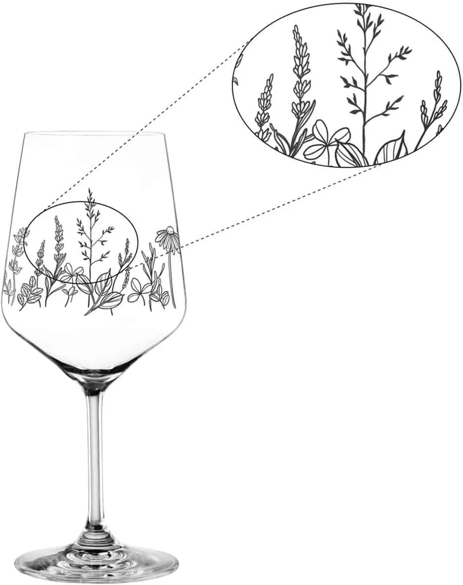 Nachtmann Tattoo Cocktailglas 63 Cl Botanical Zwart - 2 Stuks