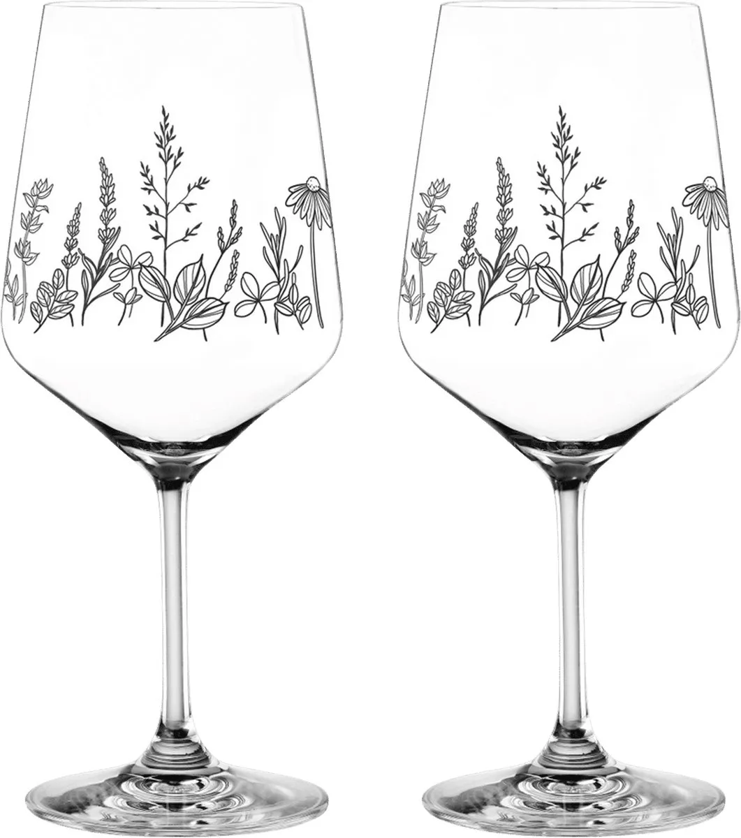 Nachtmann Tattoo Cocktailglas 63 Cl Botanical Zwart - 2 Stuks