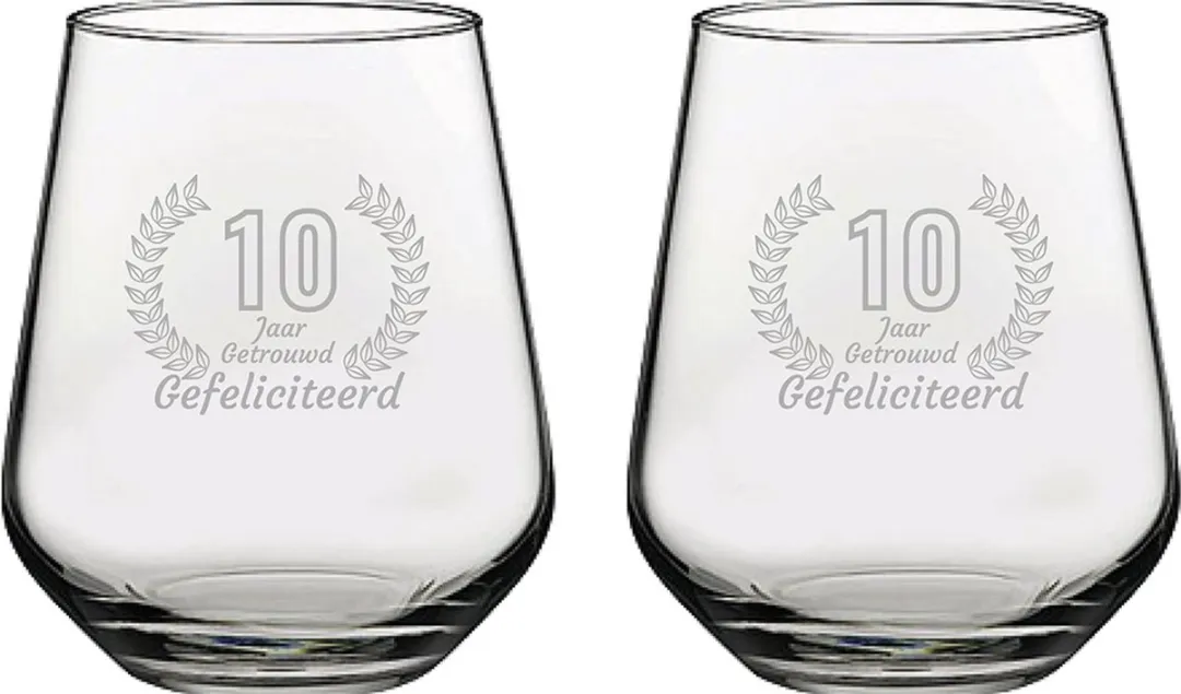 Pasabahce Gegraveerde Drinkglazen Set
