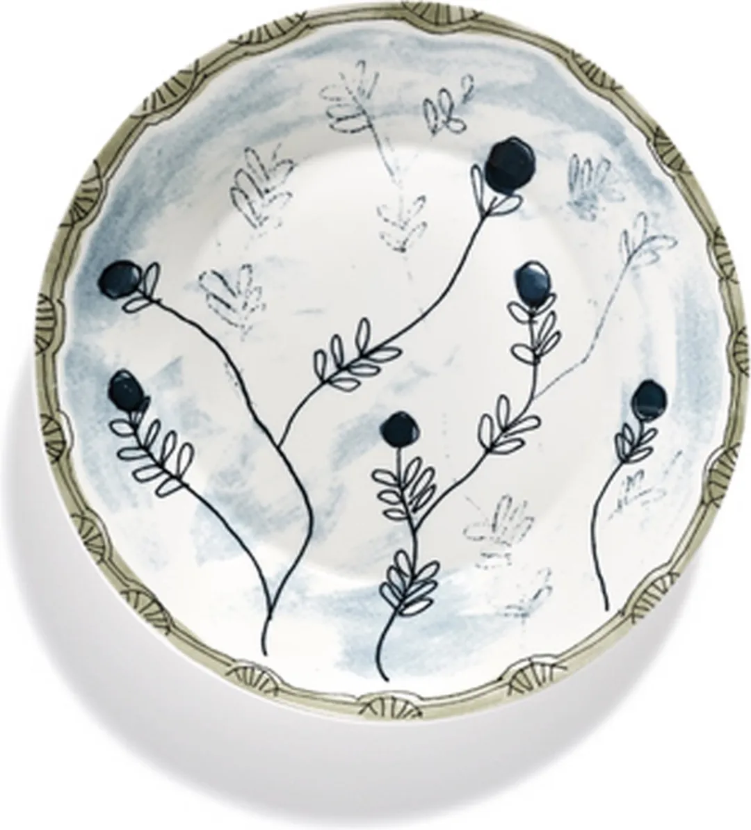 Serax MARNI Midnightflowers Diepe Bord 26cm