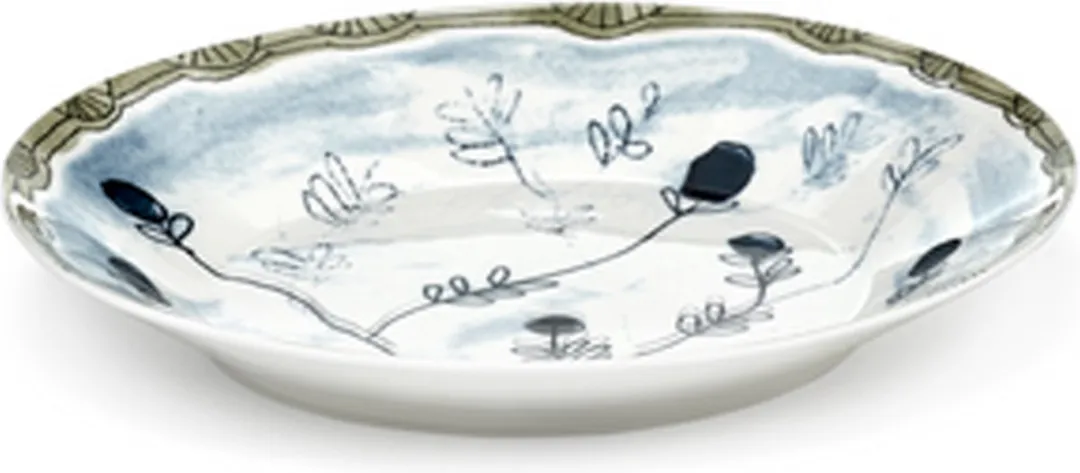 Serax MARNI Midnightflowers Diepe Bord 26cm - 2 Stuks