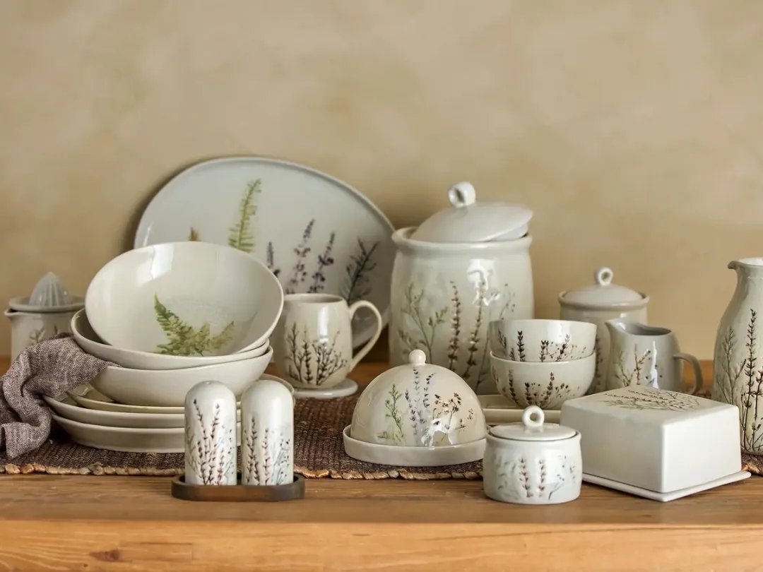 Bloomingville Botervloot Aardewerk Nature - afbeelding 6 van 6