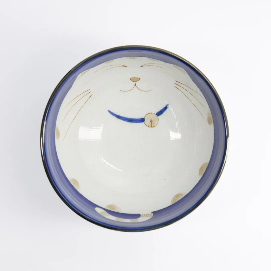 Tokyo Design Studio Kawaii Kom Cat Neko - Blauw 16cm 800ml