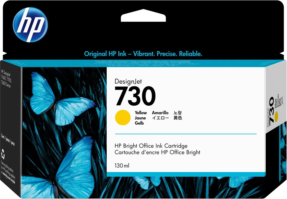 HP 730 Geel Inktcartridge - 130ml