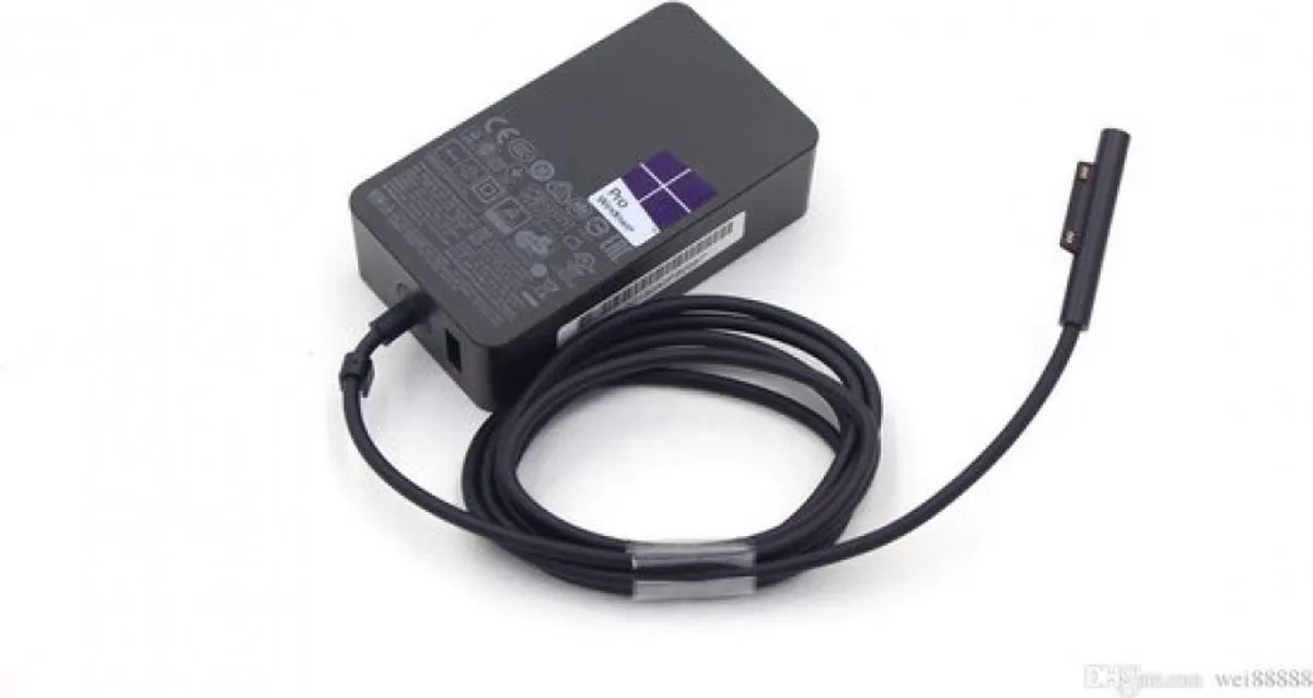 Microsoft Surface Pro 4 Oplader 65W - Zwart - afbeelding 6 van 6