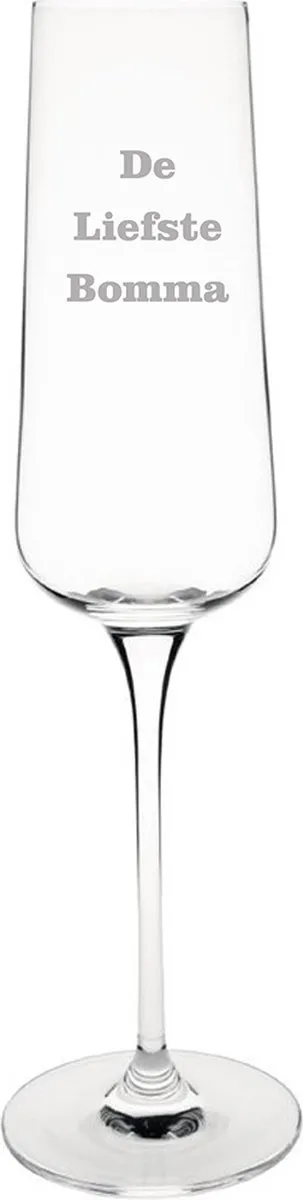 Olympia Champagneglas 'De Liefste Bomma'