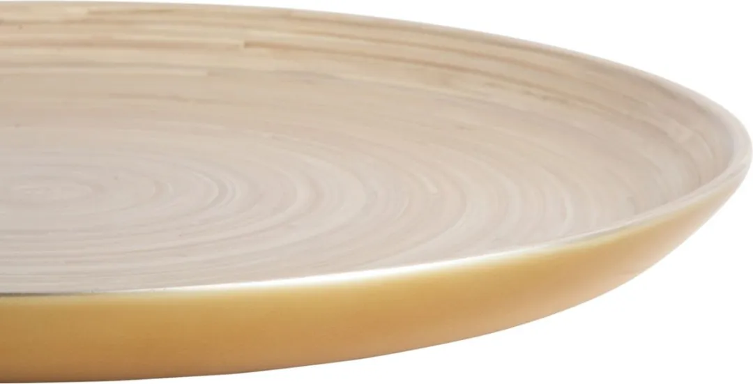 Present Time Puro Schaal - Goud Ø42cm - Bamboe