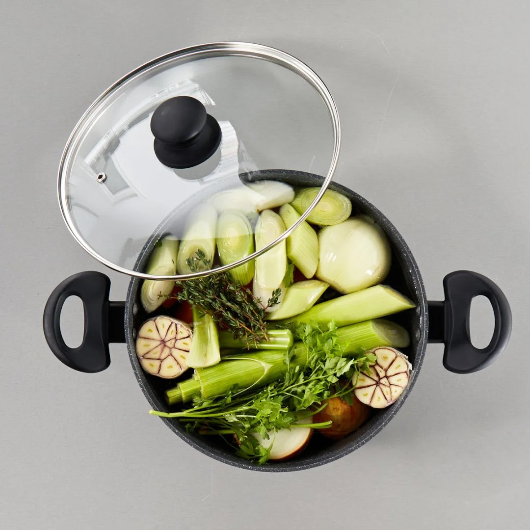Russell Hobbs Metallic Marble Soeppan 24cm - Grijs - afbeelding 2 van 6