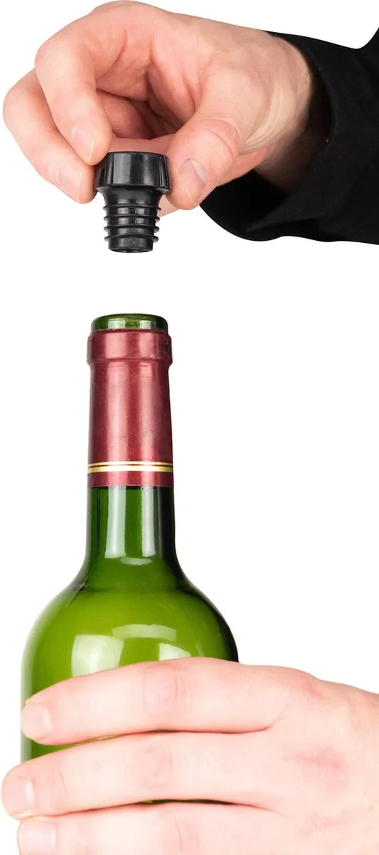 Peugeot Epivac Vacuümpomp Wijn - Zwart - 2 Doppen
