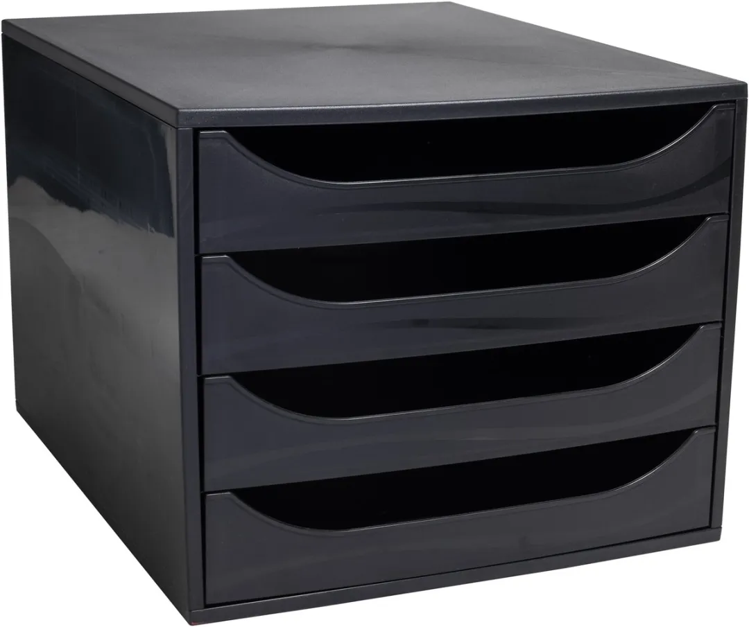 Exacompta ECOBOX Ladenblok 4 Vakken - Zwart - 32 Stuks