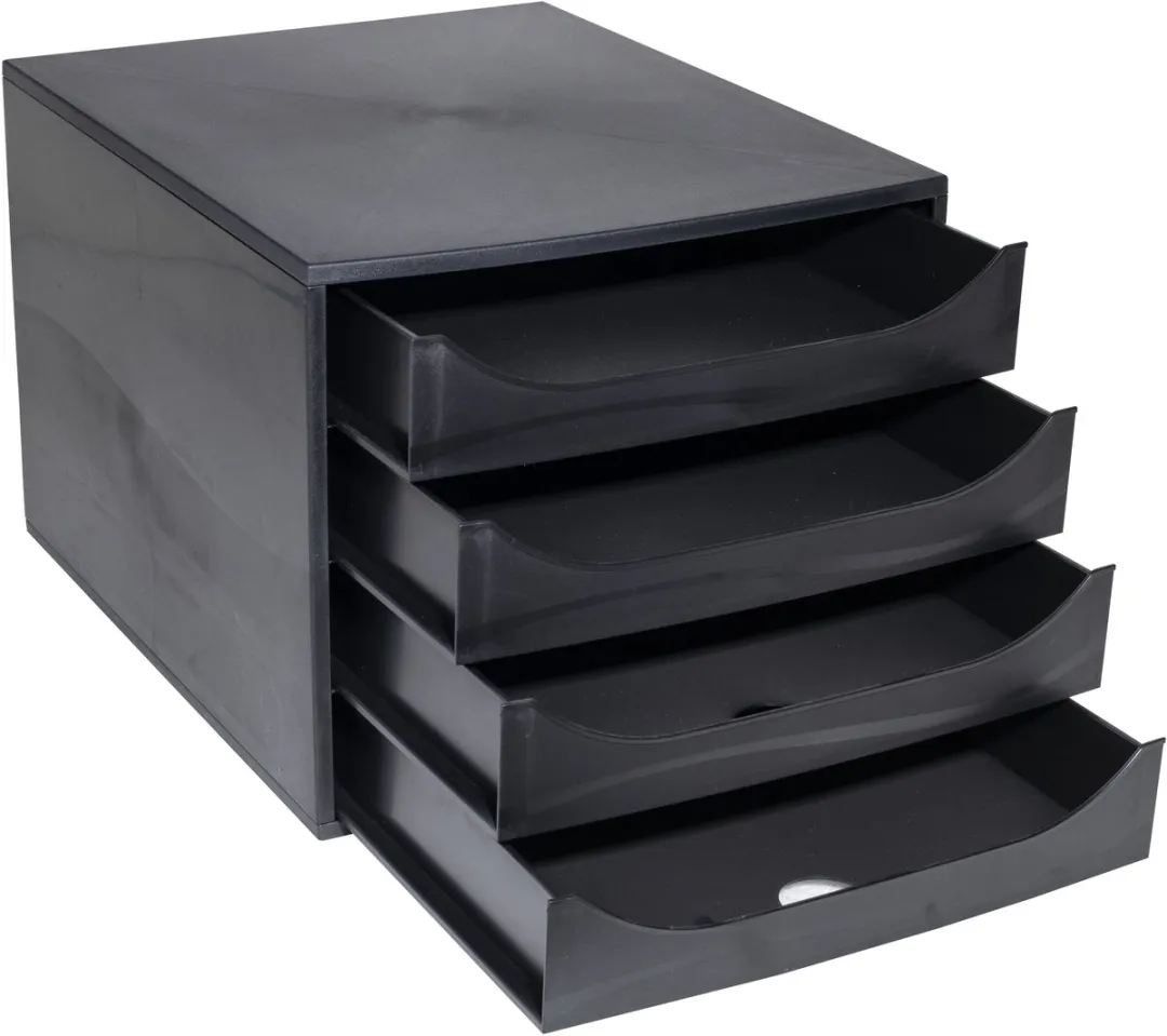 Exacompta ECOBOX Ladenblok 4 Vakken - Zwart - 32 Stuks