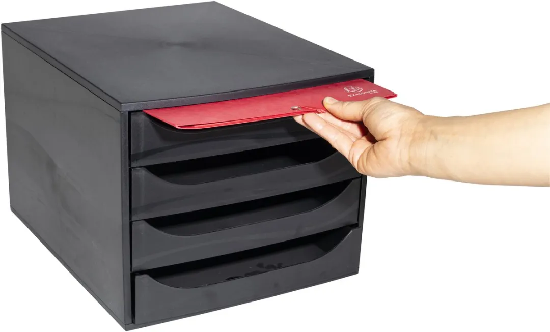 Exacompta ECOBOX Ladenblok 4 Vakken - Zwart - 32 Stuks