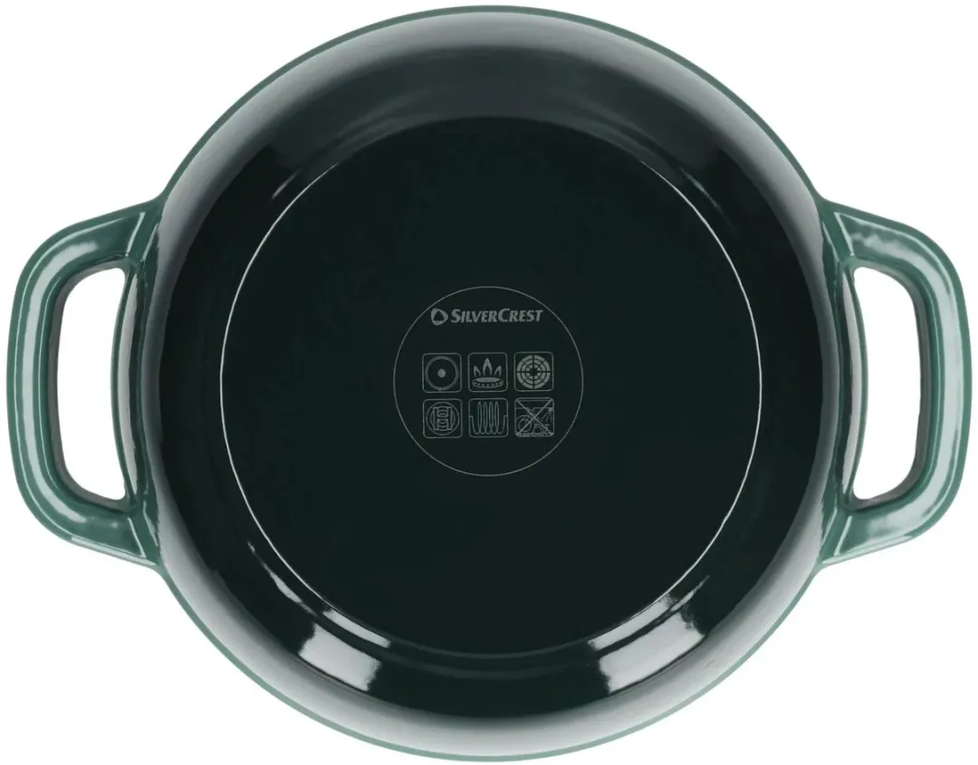 SILVERCREST Gietijzeren Braadpan 2,8L - Ø22cm - Petrol