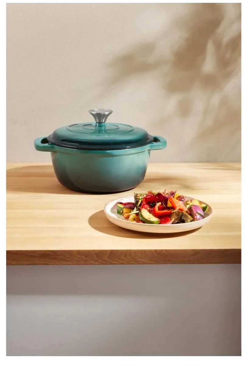 SILVERCREST Gietijzeren Braadpan 2,8L - Ø22cm - Petrol