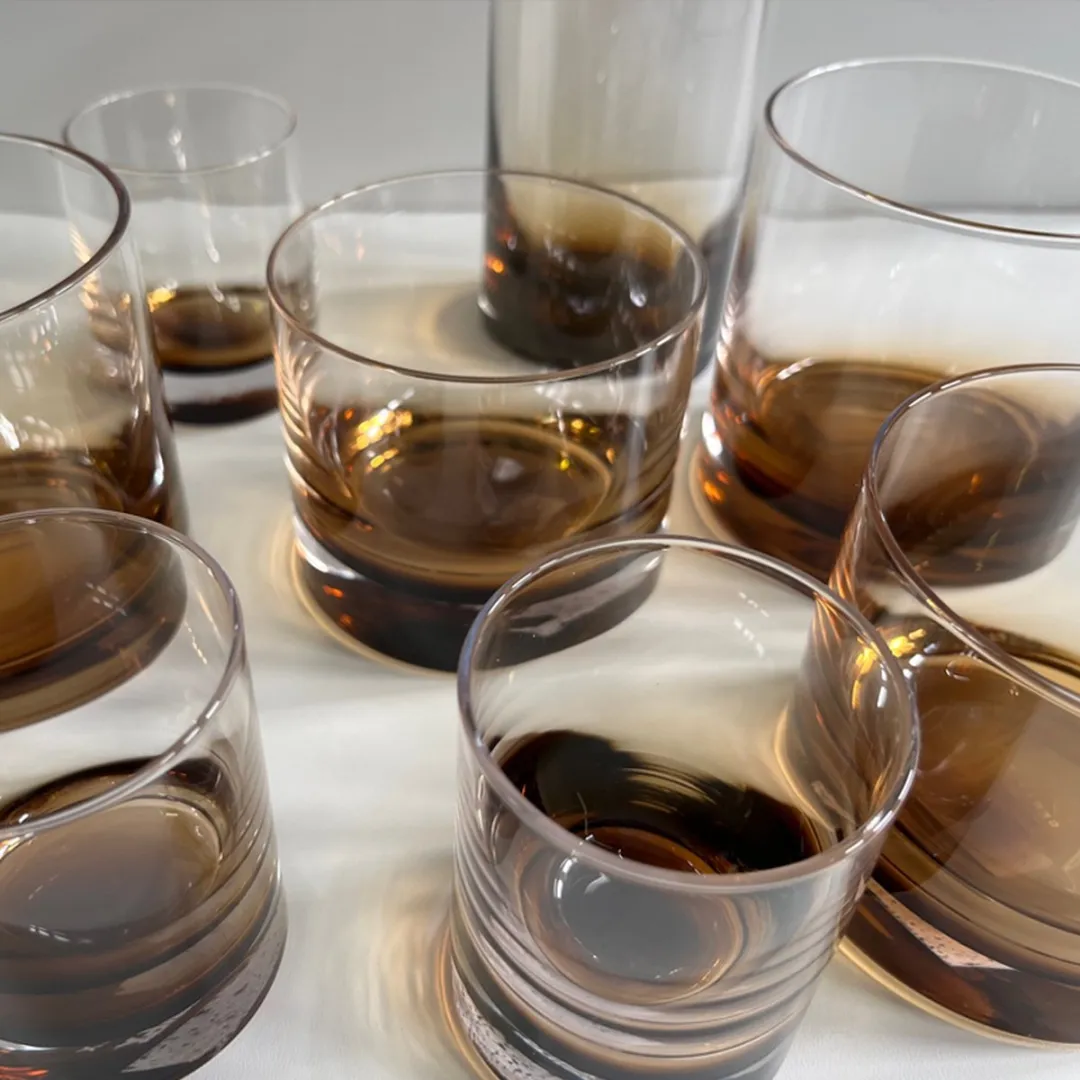 Serax Zuma Glas L Amber Kelly Wearstler - Set van 4 - afbeelding 6 van 6