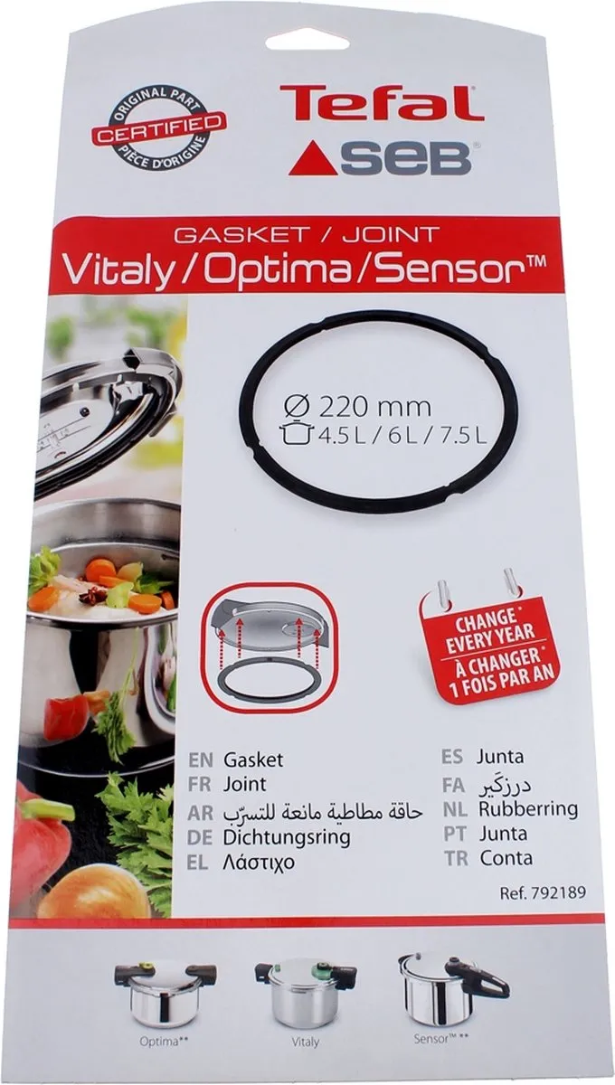 Tefal Vitaly/Sensor Dichting Ø22cm