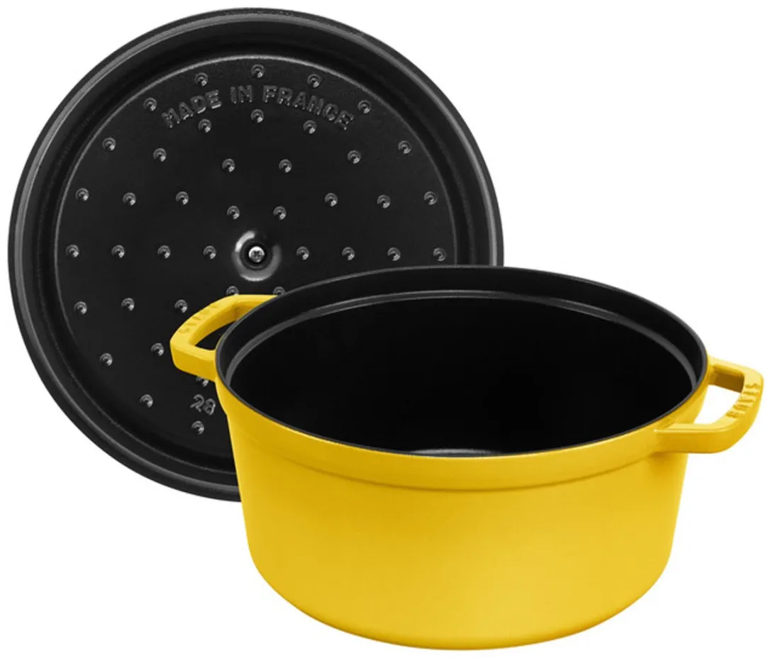 Staub Cocotte Rond 28cm - 6,75L - Citroengeel