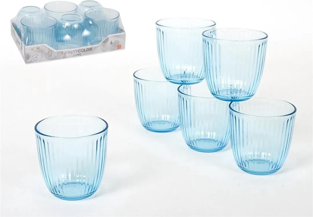 Bormioli Rocco Drinkglazen Blauw 290ml - 6 Stuks
