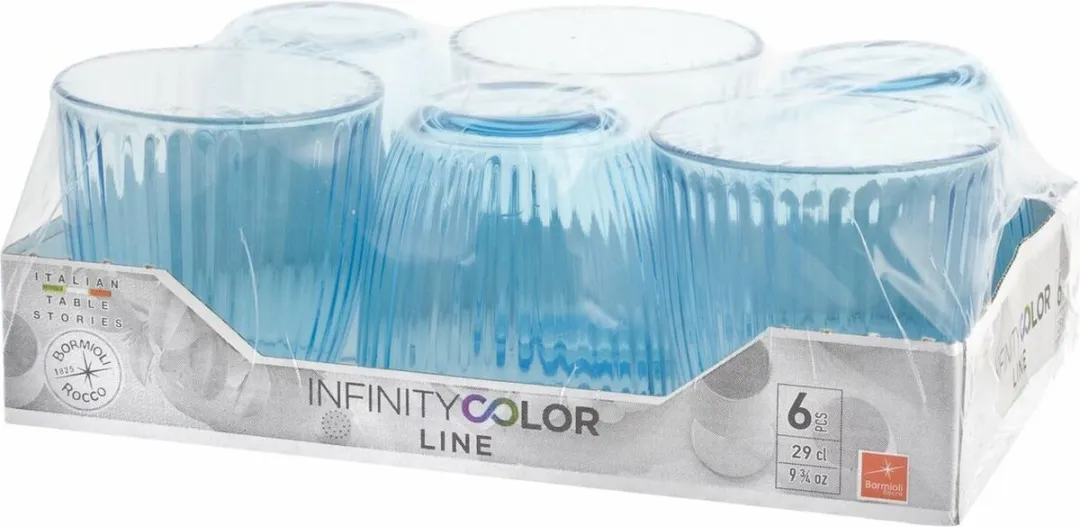 Bormioli Rocco Drinkglazen Blauw 290ml - 6 Stuks