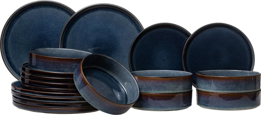 Cosy&Trendy Quintana Serviesset 18-delig - Blauw