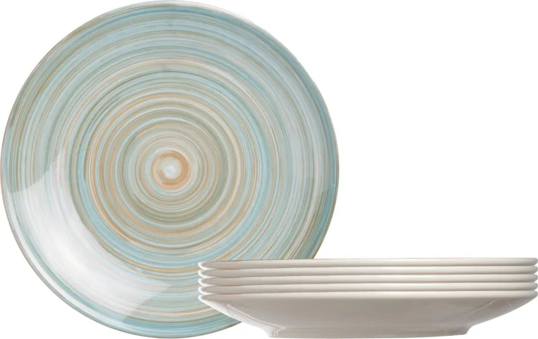 Cosy&Trendy Turbolino Plat Bord Ø27cm - Blauw - 6 Stuks