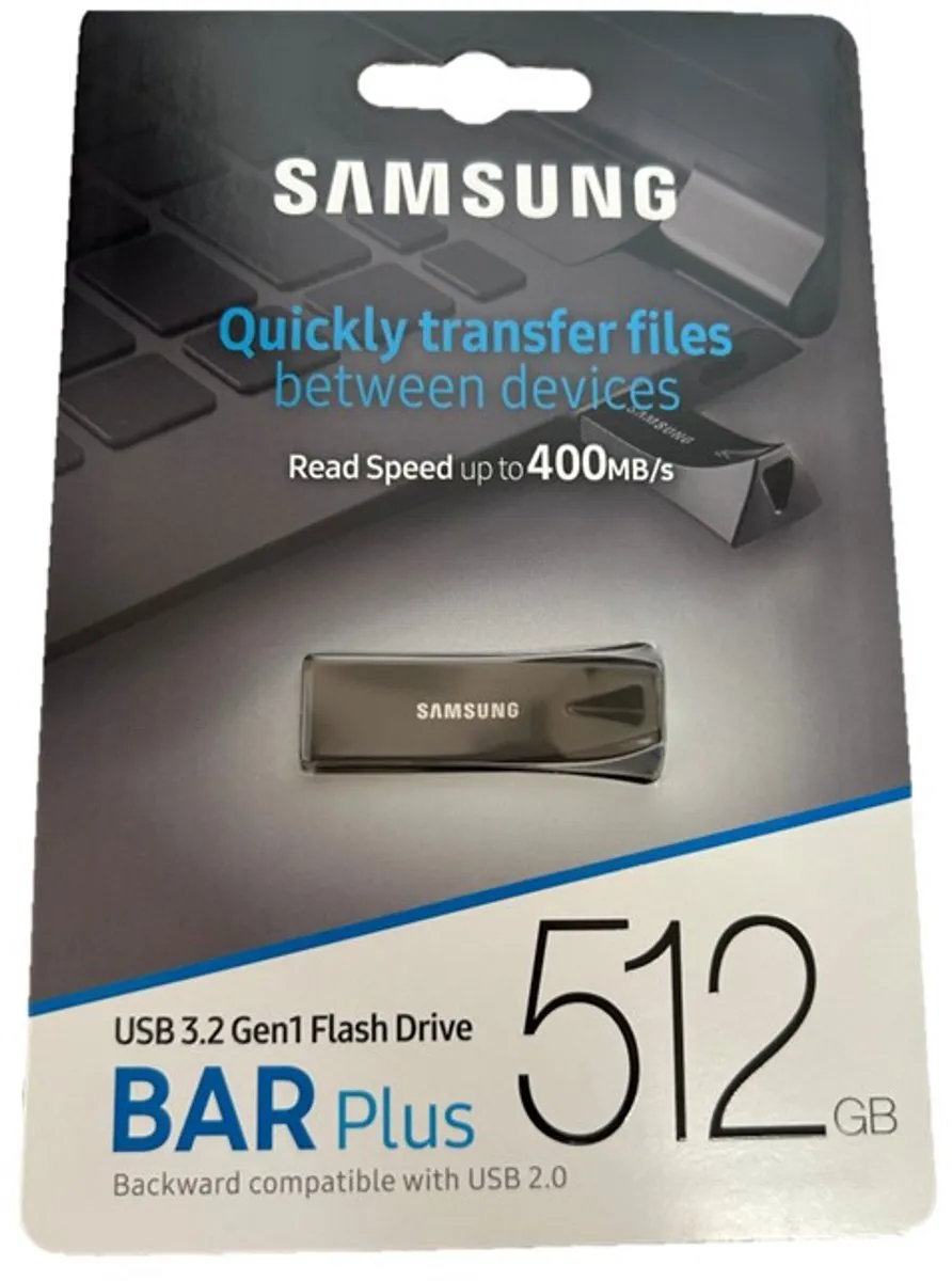Samsung BAR Plus MUF-512BE4/APC USB-stick 512GB - Grijs