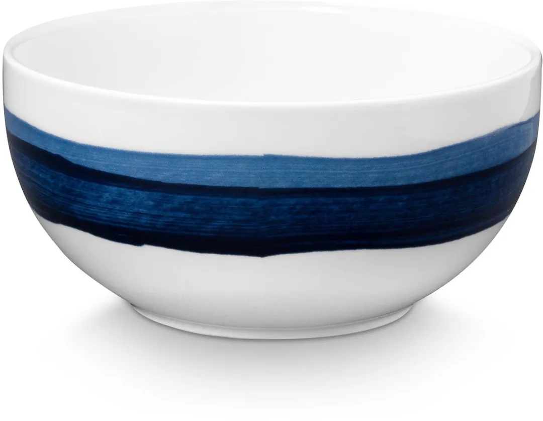 vtwonen Beschilderde Ontbijtset 52.020.044 - 3-delig Blauw/Wit