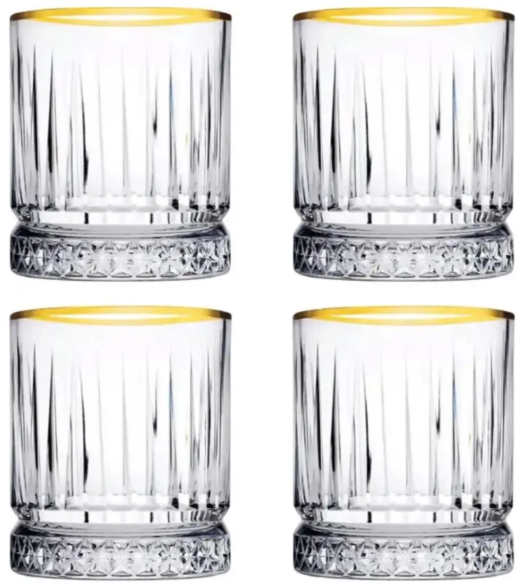 Pasabahce Elysia Tumbler 35,5cl - Goud - 4 Stuks