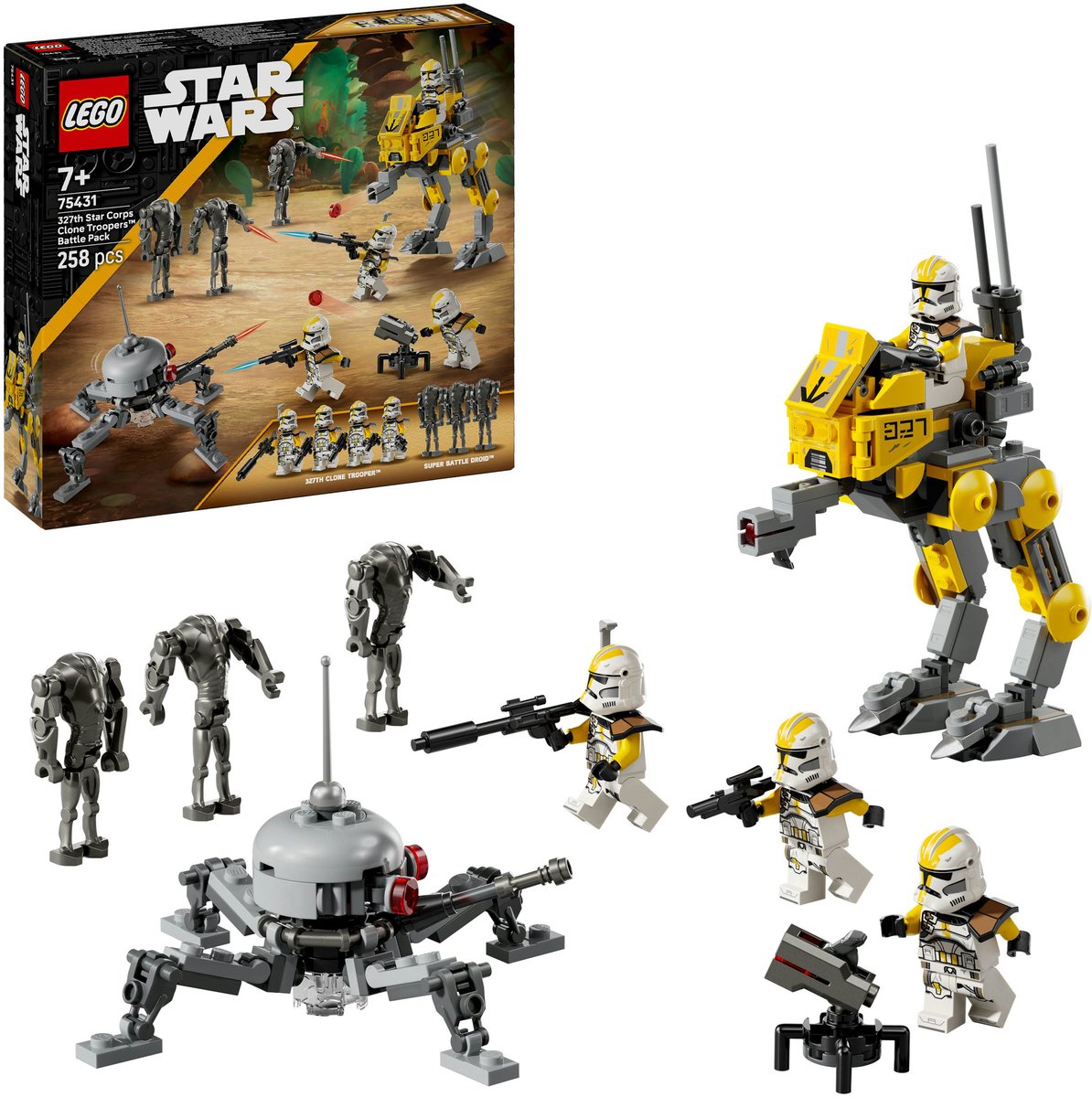 LEGO Star Wars 327th Star Corps Clone Troopers Battle Pack Bouwpakket voor Kinderen - 75431
