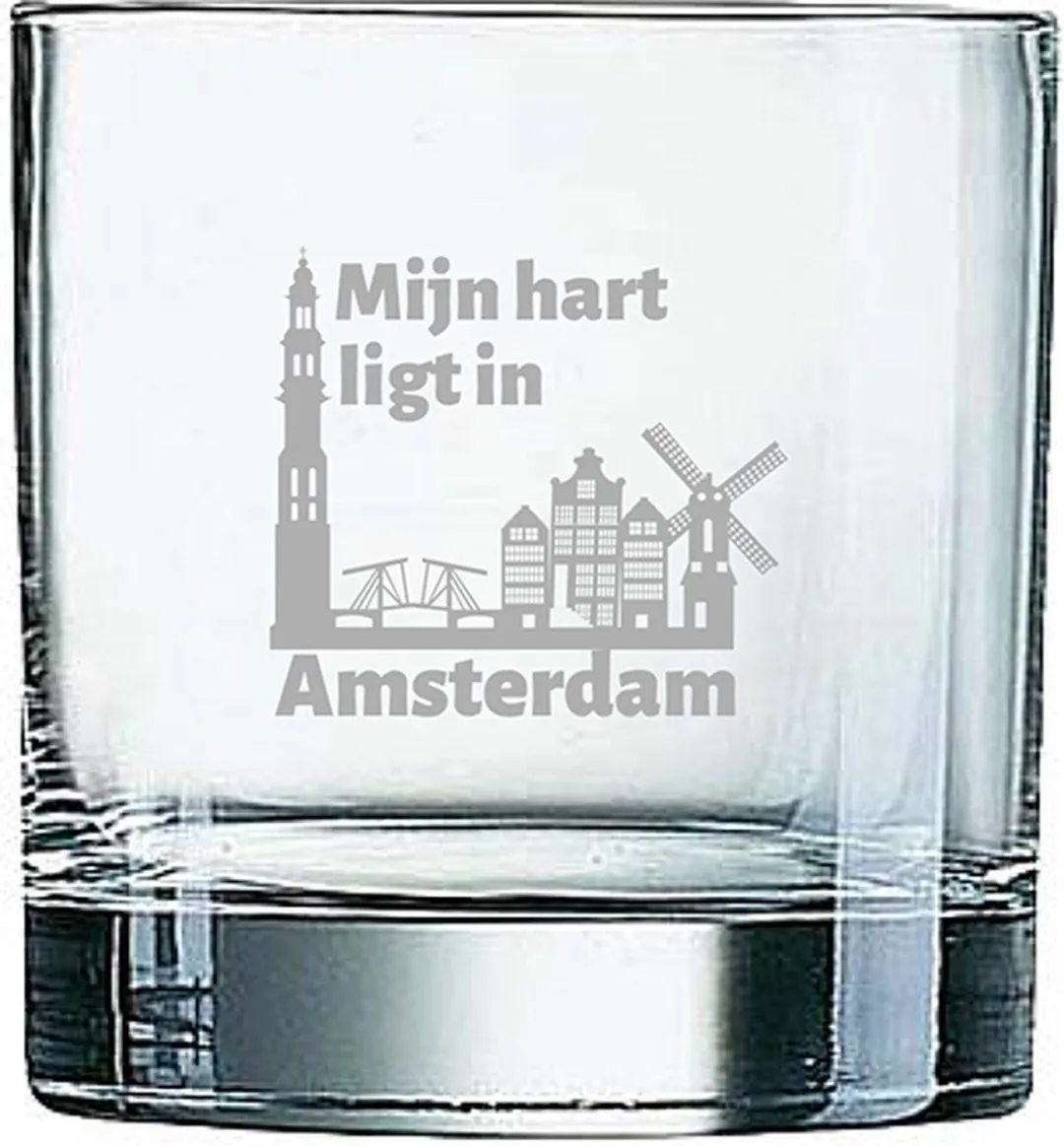 Arcoroc Amsterdam Gegraveerd Whiskeyglas 38cl