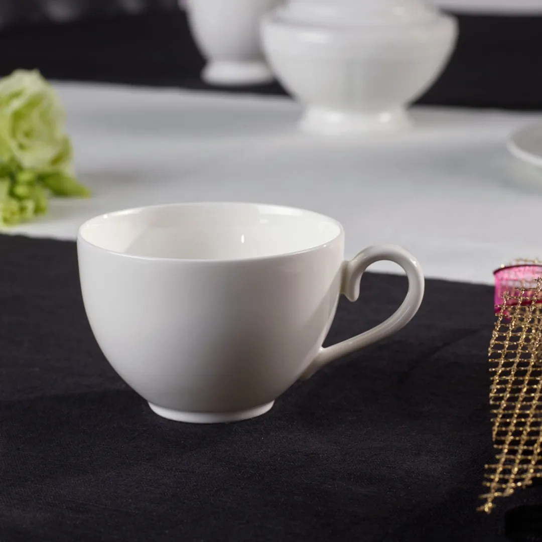 Villeroy & Boch White Pearl Koffiekop met schotel 120ml