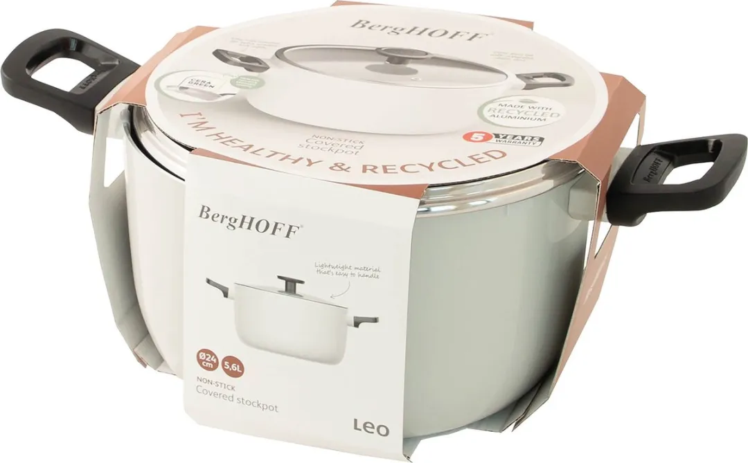 BergHOFF LEO Kookpot 5.6L - Wit - PFAS-vrij