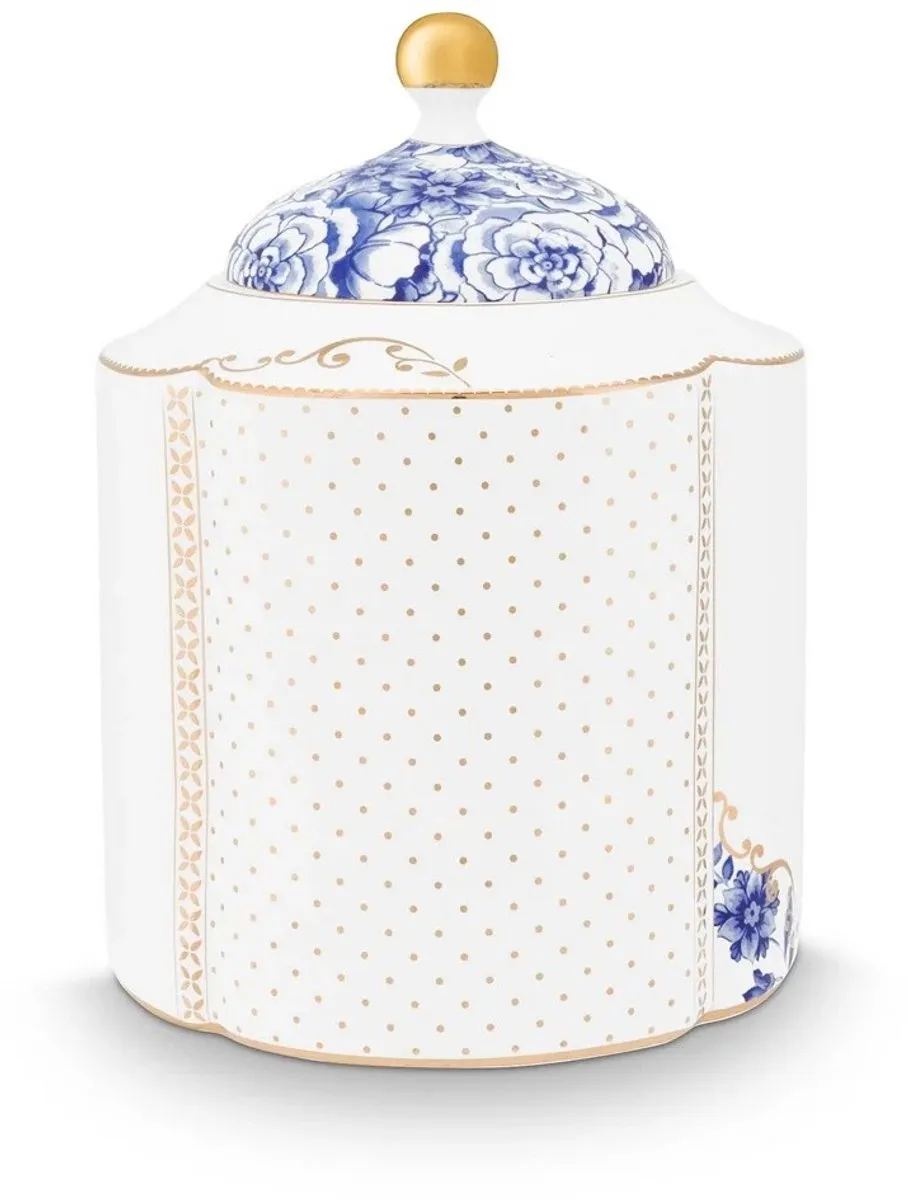 Pip Studio Royal White Voorraadpot 1.9L - 2 Stuks