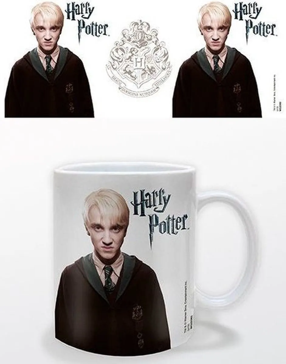 Harry Potter Mok Draco Malfidus 325ml Keramiek - Wit
