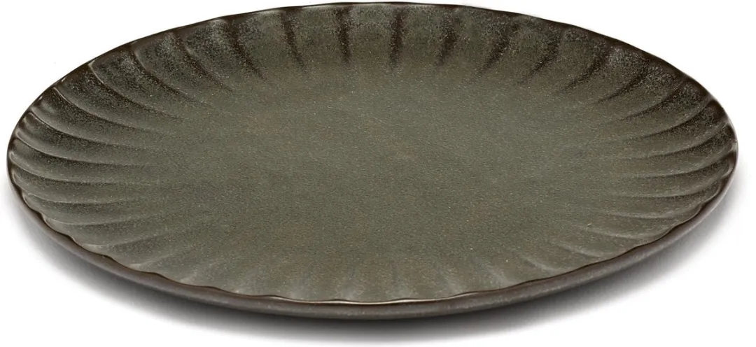 Serax Surface By Sergio Herman Bord Inku Bruin - 18cm Ø - Brons
