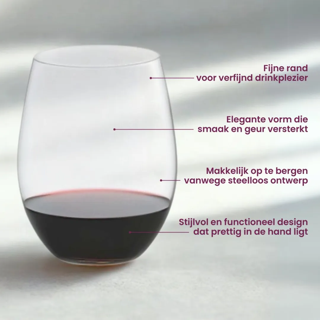 Riedel O Wine Wijnglazen Set - 620ml - 8 Stuks