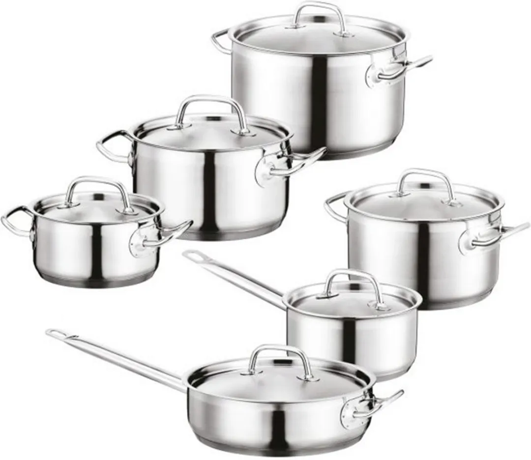 BergHOFF Essentials Line Kookpannenset 6-delig RVS - Zilver