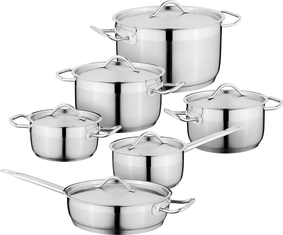 BergHOFF Essentials Line Kookpannenset 6-delig RVS